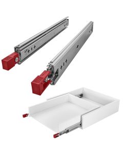 Schwerlastauszug VarioSlide KV2-100-H53-L300-EH 300 mm mit Lock-in/out Einrastfunktion mit rotem Hebel Pat. Schubladenschiene belastbar bis 100 Kg