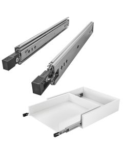 Schwerlastauszug VarioSlide KV2-100-H53-L300-EH 300 mm mit Lock-in/out Einrastfunktion mit schwarzem Hebel Pat. Schubladenschiene belastbar bis 100 Kg